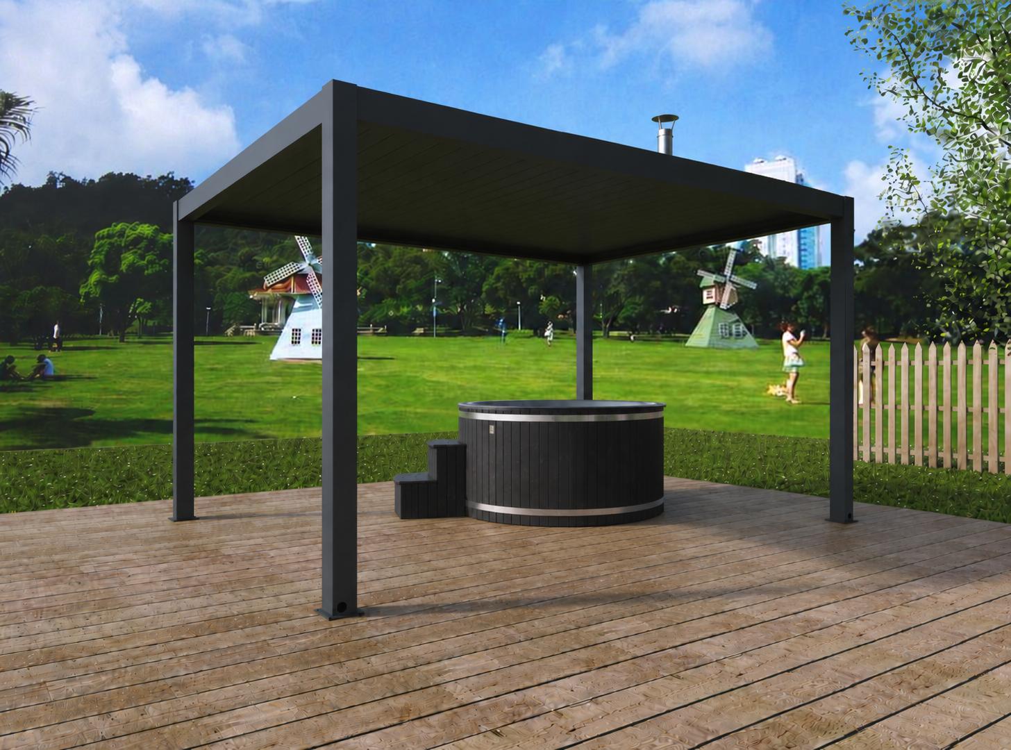 Wellness in de tuin onder een pergola of overkapping