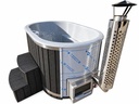 2-persoons houtgestookte hottub met interne RVS houtkachel – foto 2