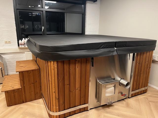 Vierkante hybride Hottub 220 Thermowood – foto 2