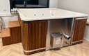 Vierkante hybride Hottub 220 Thermowood – foto 5