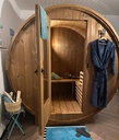 Grenen 150 cm Barrelsauna thermowood compact – foto 3
