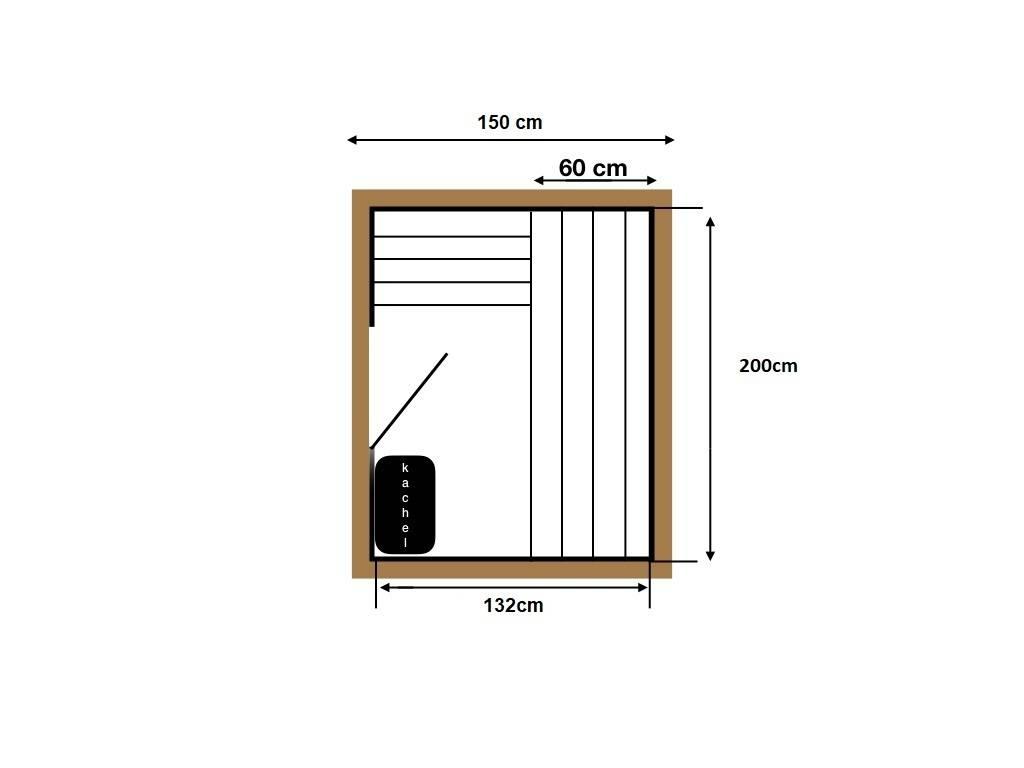 Grenen 150 cm Barrelsauna thermowood compact – foto 10