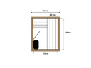 Grenen 150 cm Barrelsauna thermowood compact – foto 10
