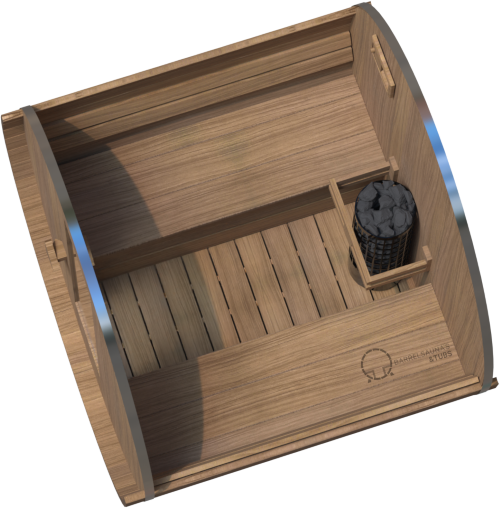 Ayous 210 cm Barrelsauna thermowood de luxe – foto 3
