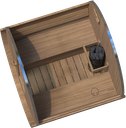 Ayous 210 cm Barrelsauna thermowood de luxe – foto 3