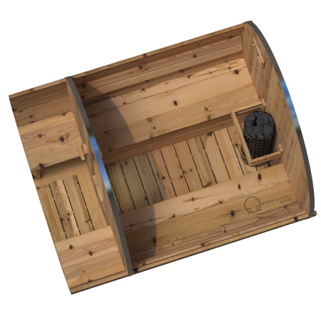 Grenen 270 cm Barrelsauna thermowood comfort – foto 4