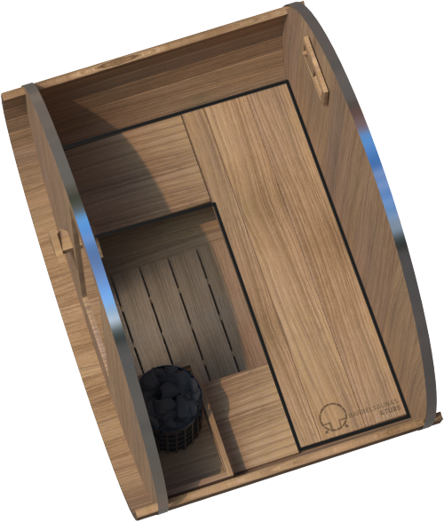 Ayous 150 cm Barrelsauna thermowood compact – foto 5