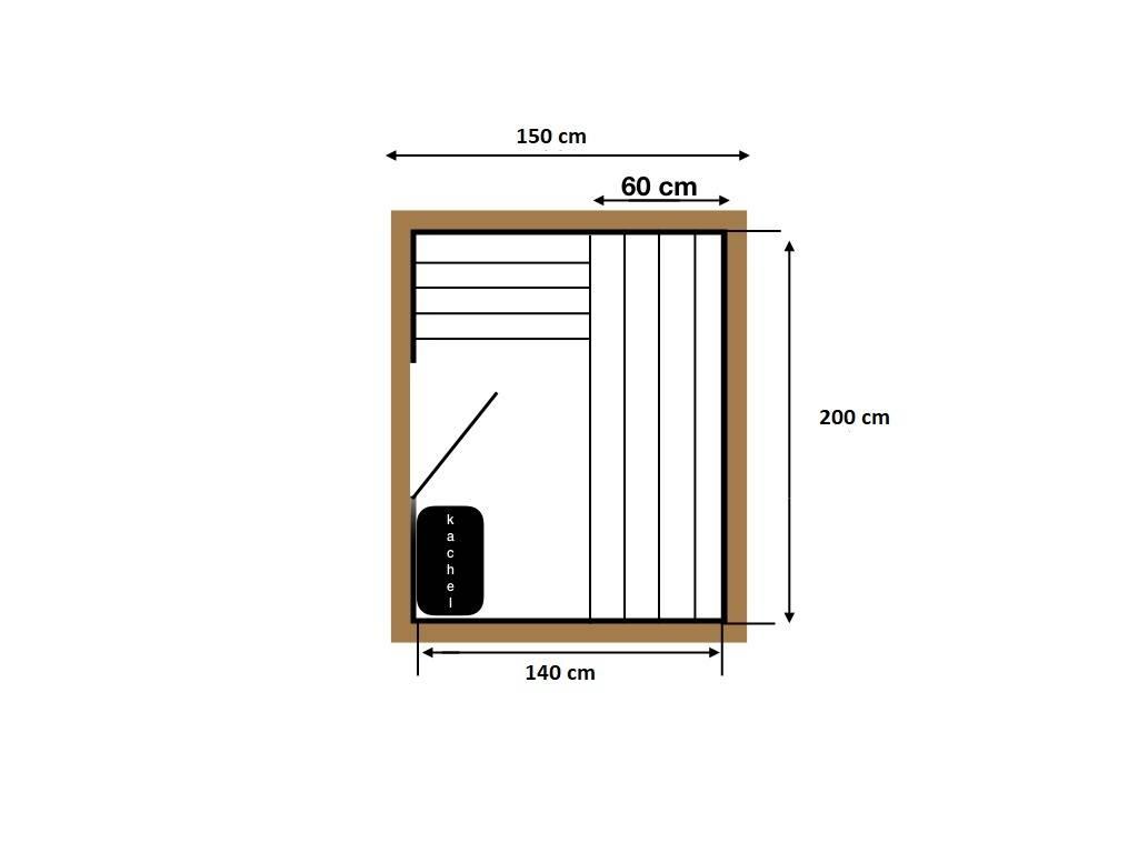 Ayous 150 cm Barrelsauna thermowood compact – foto 11