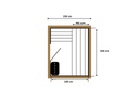 Ayous 150 cm Barrelsauna thermowood compact – foto 11
