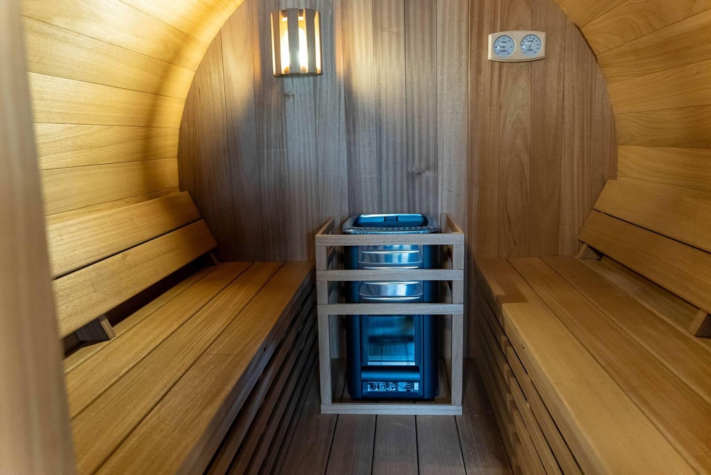 Ayous 270 cm barrelsauna thermowood de luxe – foto 3