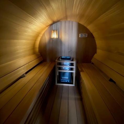 Ayous 270 cm barrelsauna thermowood de luxe – foto 4