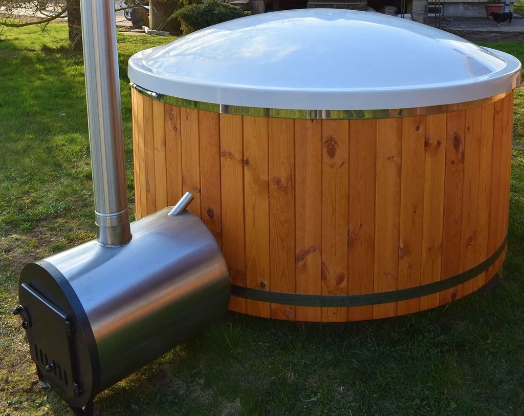 Hottub exclusive Hybride Thermowood met externe kachel – foto 2