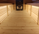 CUBE Sauna 300 cm Thermowood met glazen front – foto 4