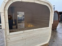 CUBE Sauna 300 cm Thermowood met glazen front – foto 6