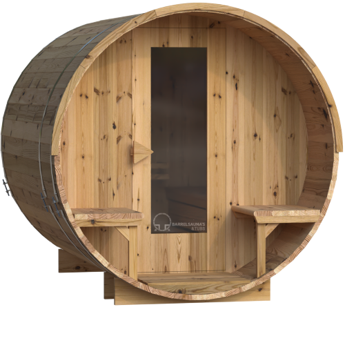 Grenen 300 cm Barrelsauna thermowood comfort – foto 4