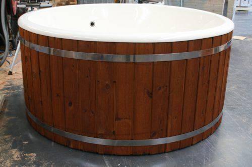 Hottub exclusive Hybride Thermowood met externe kachel – foto 10