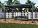 Aluminium Pergola met dubbelwandige aluminium lamellen model 3 – foto 2