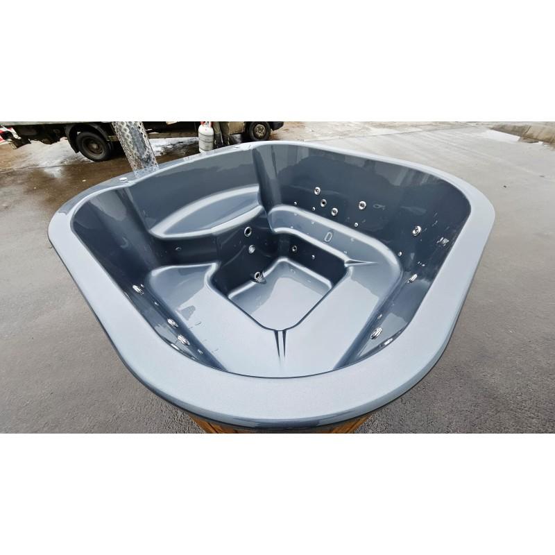 Hottub Hybride Thermowood Vierkant 200 Acryl – foto 9