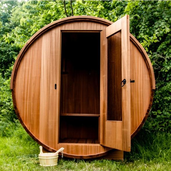 [BST-OC-435] Barrelsauna Ayous 210 cm thermowood de Luxe
