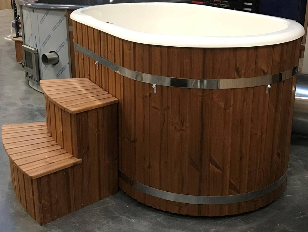 [BST-OC-455-V1] 2 persoons hottub elektrisch (Parelmoer metallic grijs)